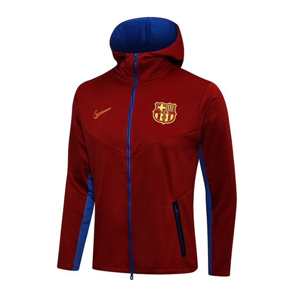 Chaqueta con Capucha Barcelona 2021 2022 Rojo